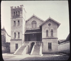 Church built opposite the hospital, Changde, Hunan, China, ca.1910-1919