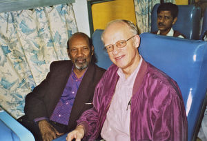 Chennai/Madras, South India. Dr. K. Rajaratnam, UELCI (left) and Deputy Secretary General Jørge