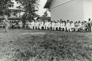 Inauguration of the youth club, in Libreville, Gabon