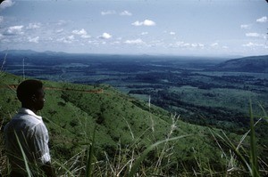 Man looking at the Tikar plain, Centre Region, Cameroon, 1953-1968