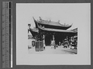 Buddhist temple in Shanghai, China, ca.1934