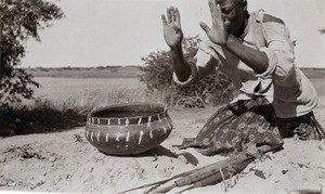 Offering to Nyambe (God for Lozi people)