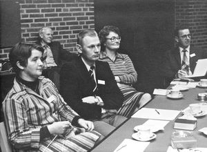 Representatives in 1978: From left: Elisabeth and Knud Sorensen, Bjorg and Karl Lundager, in th