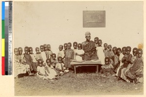 Mission primary school class, Abetifi, Ghana, ca.1885-1895