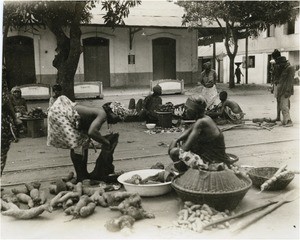 Bamum market, in Cameroon