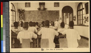 Mission classroom, Bandundu, Congo, ca.1820-1940
