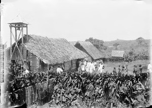 People entering a church, Tanzania, ca.1893-1920