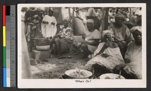 Women with food at the market, Nigeria, ca.1920-1940