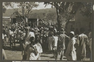 At the railway station, Tanzania, ca.1930-1940