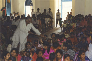 Arcot Lutheran Church (ALC), South India. Collection of offerings at the church service, May 19