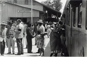 Rail station, in Madagascar