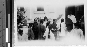 Maryknoll Sisters with women at orphanage, Loting, China, ca. 1935