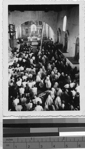 Congregation during Mass, Huehuetenango, Guatemala, ca. 1949