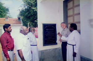 Tiruvannamalai, Tamil Nadu, South India. Inauguration of the new Weaving House at Lebanon, Janu