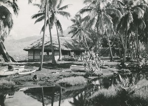 A hut in Point Venus, Tahiti island