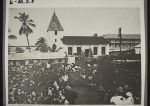 Mission festival. Congregation at the mission festival in Bonaku 1907