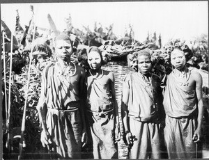 Newly circumcised boys, Arusha, Tanzania, ca.1913-1938