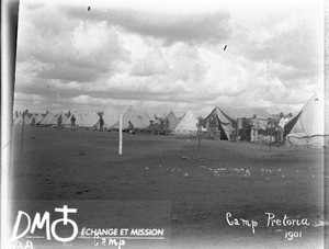 Camp during the Boer War, Pretoria, South Africa, 1901