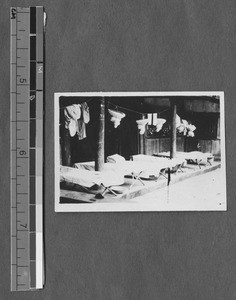 Sleeping quarters during study expedition, Sichuan, China, ca.1920-1930