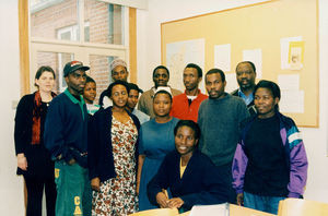 Tanzanian participants in Democracy course at Brenderup folk high scool