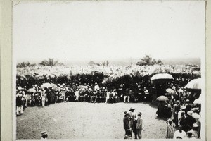 The assembly at the centenary celebration