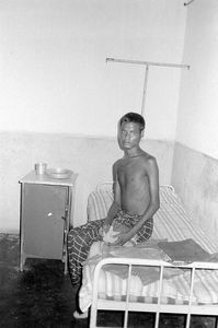 Danish Bangladesh Leprosy Mission/DBLM, 1989. Patient at Nilphamari Hospital