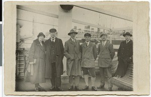 The first missionaries from Hermannsburg departing to Abyssinia, Genova, Italy, 1927