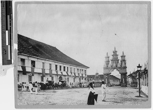 Episcopal residence and arch, Cebu, Philippines, ca. 1920-1940