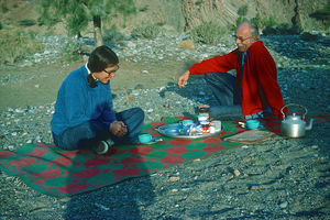 Missionary Rev. Jae Kapenga (Reformed Church in Ameria) and ? in Oman