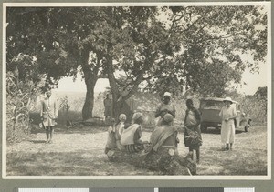 Sewing class, Eastern province, Kenya, 1937