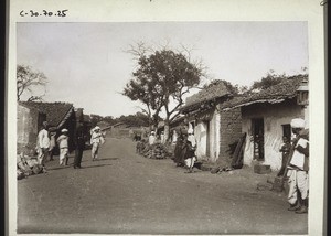 Strasse in Hubli. Süd Mahratta. Indien