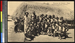 Male students at the Scheut mission, Kasai-Occidental, Congo, ca.1920-1940