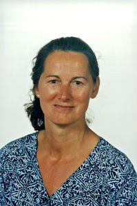 Alice Pedersen, medarbejder ved Kirkens Indvandrerarbejde, ansat ved Mødestedet den 1. oktober 1999