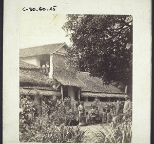 Girls' boarding school in Tschombala with Rev. & Mrs Schmolk