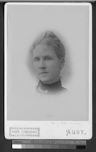 Emily Susan Hartwell, Fujian, China, ca. 1890