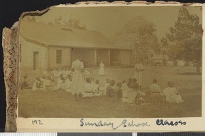 Sunday school class, Kikuyu, Kenya, 1918