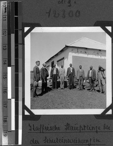 Chiefs at the inauguration of the school in Baziya, South Africa East