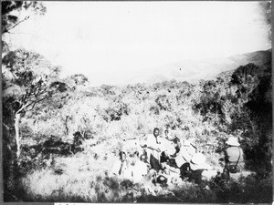 Rest in the Pare Mountains, Tanzania, ca. 1927-1938