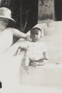 E.G and Baby Peter, Nigeria, ca. 1934