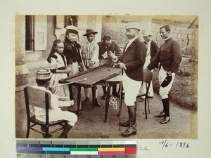 Prince Ramahatra with his wife and relatives, Antananarivo, Madagascar, 1896