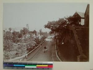 Street in the Andohalo Park, Antananarivo, Madagascar, ca.1900