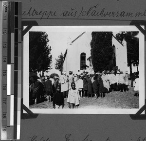 Homily in front of the church, Baziya, South Africa East, 1935