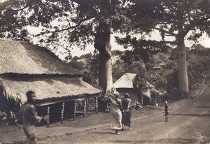 Street of Foumban, in Cameroon