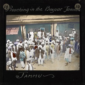 Preaching in the Bazaar, Jammu City, Jammu, India, ca.1875-ca.1940