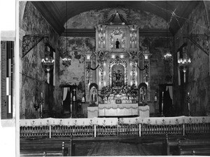 Altar in St. Bartholomew Church, Malabon, Philippines, 1948