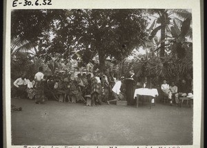 Open-air baptism in Ndogosimbi