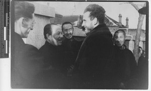 Fr. Burns' release from prison at Fushun, China, 1936