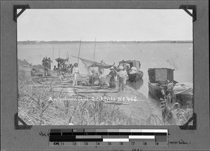 Mid-day rest at the confluence of Zambezi and Shire, East Africa, 1894