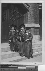 Maryknoll Sister with Kindergarten students at Dalian, China, 1938