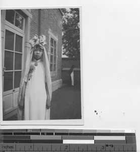 A Chinese bride at Fushun, China, 1941